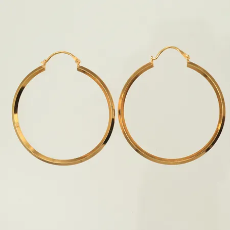 Ett par örhängen Ø34mm, 18K, 3,7g Vikt: 3,7 g