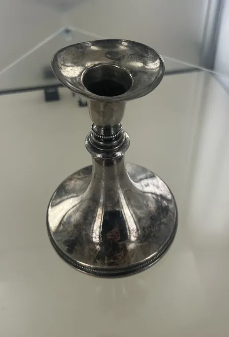 Ljusstake, höjd 13 cm, silver MG AB, ifylld bv 234,3 gr Vikt: 234,3 g