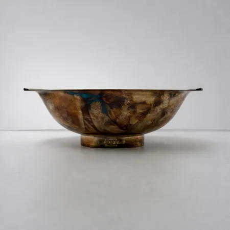 Skål Vera Ferngren, höjd ca 7cm, ca 20x13,5cm, GAB, Stockholm 1966, 925/1000 Sterling Silver 325,6g.