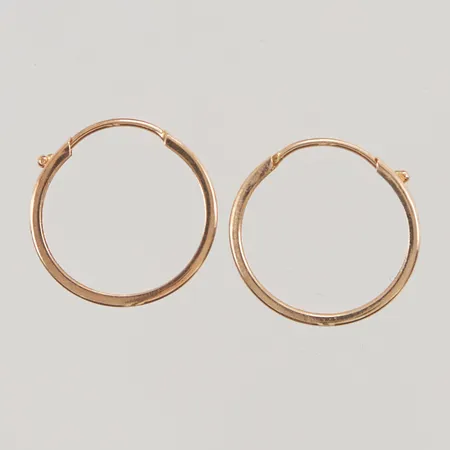 Ett par örhängen 14mm, 18K 0,7g.