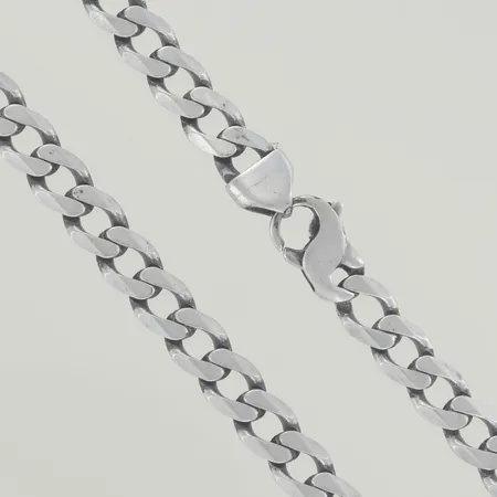 Halskedja pansar, längd 52 cm, defekt lås, silver 925/1000 Vikt: 47,9 g