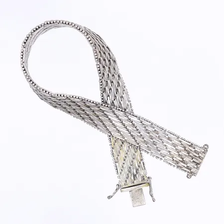 Armband 18,5cm bredd 13mm silver 835/1000 Vikt: 29,4 g