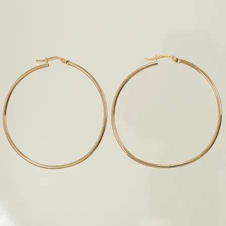 Ett par örhängen Ø40 mm, 9K, 2,2g Vikt: 2,2 g