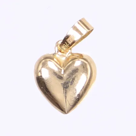 Hänge hjärta 15x8mm 18K  Vikt: 0,4 g
