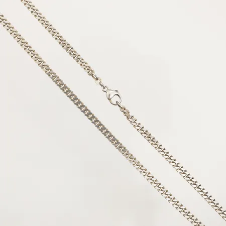 Kedja Pansar, längd 45cm, bredd 4mm, Guldfynd, 925/1000 silver  Vikt: 19,9 g