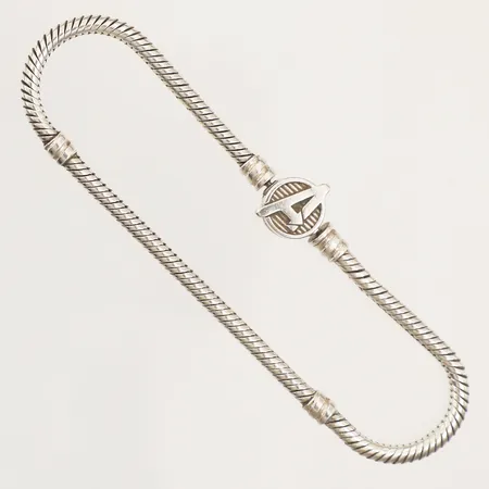 Armband Pandora med Marvel Avengers-lås, längd 19cm, bredd 3mm, 925/1000 silver  Vikt: 13,6 g