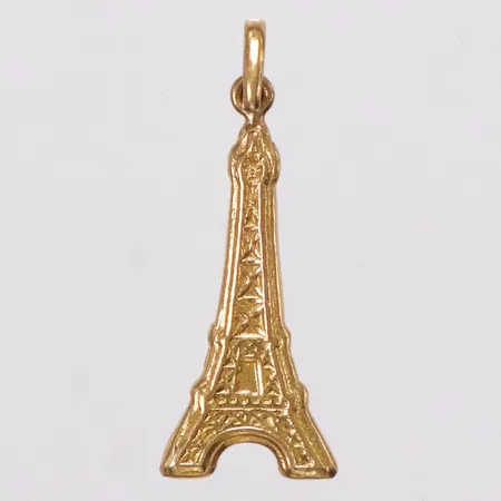 Hänge Eiffeltornet, längd 30mm inkl ögla, bredd 10,8mm, 18K Vikt: 1,1 g