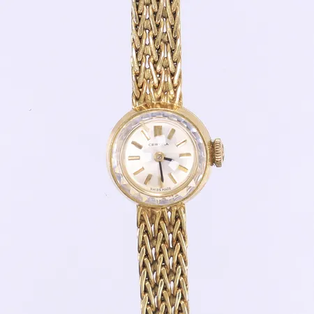 Damur Certina, manuell, länk samt boett i 18K Bruttovikt: 25,5g 