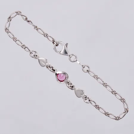 Armband längd ca 16,5cm, bredd ca 2-6mm, 16,5cm, silver Vikt: 2,8 g