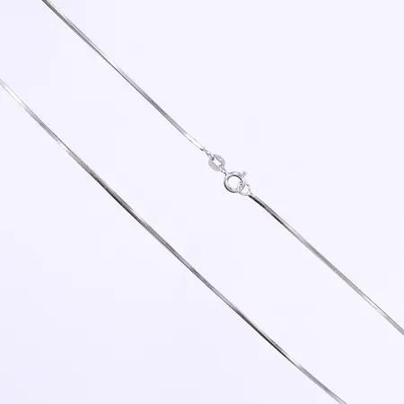 Halskedja ormlänk längd 45cm bredd 1mm 925/1000 Vikt: 4,7 g