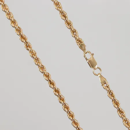 Kedja Cordell, 47cm, bredd ca 3,7mm, Italiensk 18K Vikt: 9,8 g