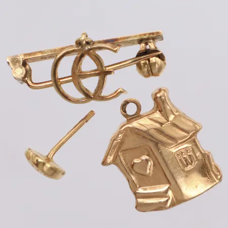 Diverse guld, 14K  Vikt: 2,8 g