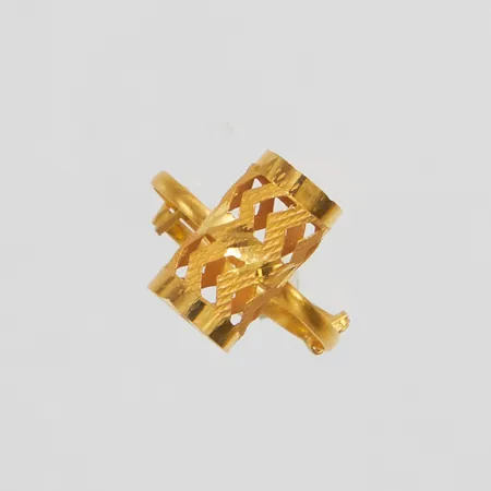 Ring, reglerbar storlek, defekt, 21K Vikt: 1,7 g