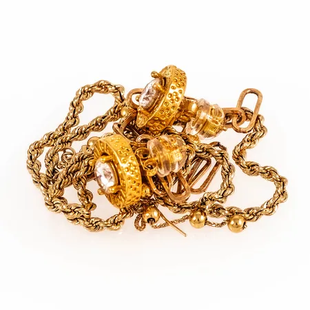 Diverse defekt guld 18K 3,5g bto.