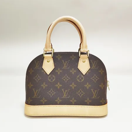 Väska Louis Vuitton Alma BB, Monogram Canvas, M53152, mått ca 23,5 x 17,5 x 11,5cm, beslag i gulmetall, axelrem, kvitto från Louis Vuitton Stockholm 2023, dustbag, box. Nypris 19200kr Vikt: 0 g