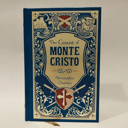 Läderinbunden bok, Alexanre Dumas "The Count of Monte Cristo" Barnes & Noble Skickas med paket.
