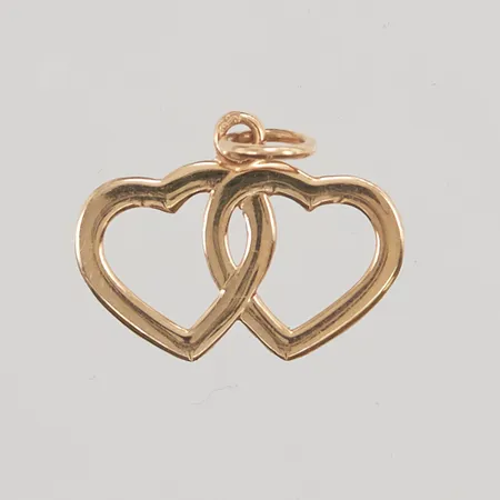 Hänge "hjärtan", 12x15mm, 18K 0,4g.