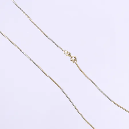 Halskedja Balestra 42,5cm bredd 1mm tvåfärgad 18K  Vikt: 5,9 g