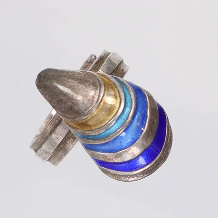 Ring, stl:19, bredd 6-25mm, gravyr, 925/1000 silver Vikt: 7,1 g