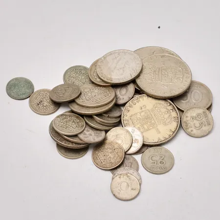 39st svenska mynt i silver, 400/1000, 157,96g.