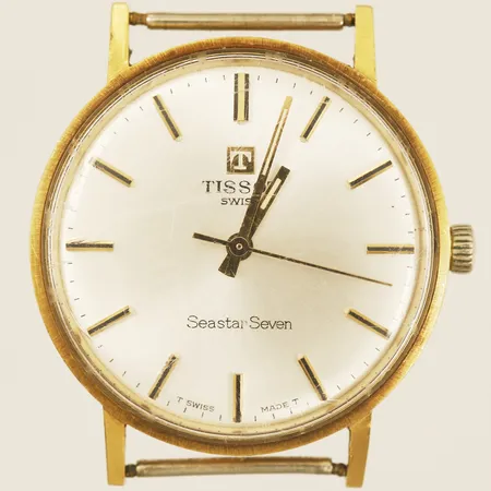Herrur Tissot Seastar Seven guld manuell Ø33mm repig gravyr inga tillbehör.