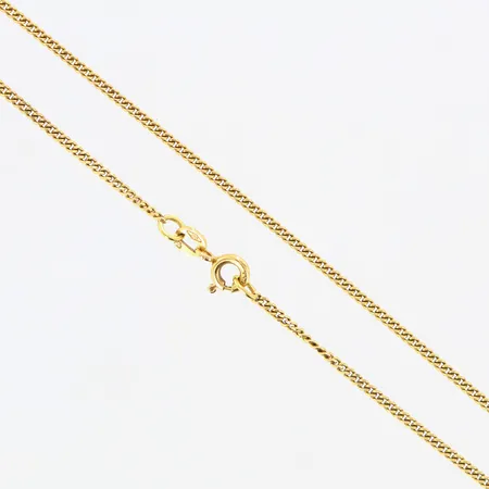 Kedja Pansar Balestra längd 38,5cm bredd 1,5mm 18K. Vikt: 3,8 g