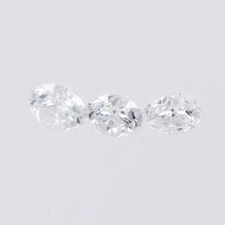 Lösa diamanter ca 3 x 0,07ct W/Si-P