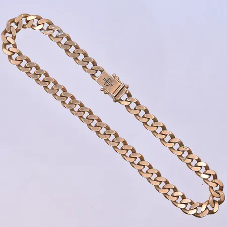 Armband Pansar Balestra längd 23,5 cm, bredd 6 mm 18K. Vikt: 29,3 g