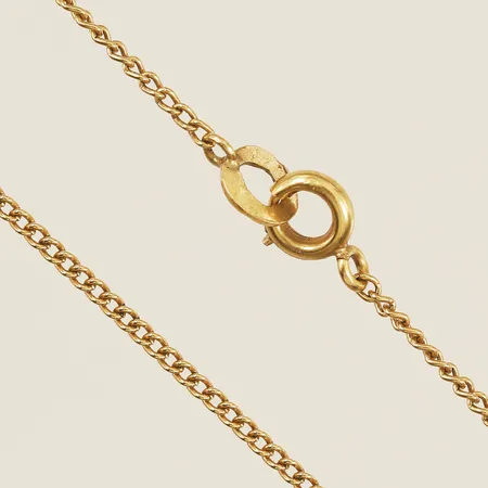 Kedja Pansar 61cm bredd 1,3mm saknar låsögla 18K Vikt: 4,2 g