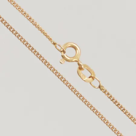 Kedja pansar 41cm bredd 1mm 18K 2,5g.