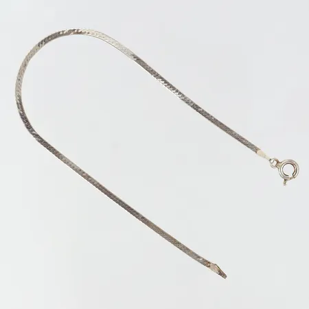 Armband halvstelt längd 18,5cm bredd 1,9mm Silver 925/1000.  Vikt: 1,2 g