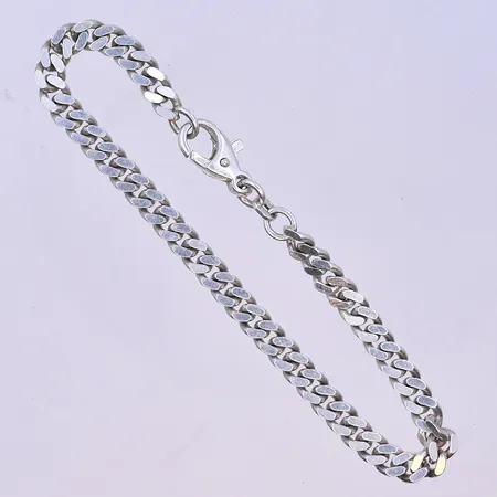 Armband Pansar Balestra längd 18,5 cm, bredd 5 mm silver 925/1000. Vikt: 10,2 g