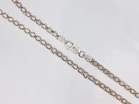 Collier X-länk 42cm bredd 4mm silver 925/1000 Vikt: 13,7 g