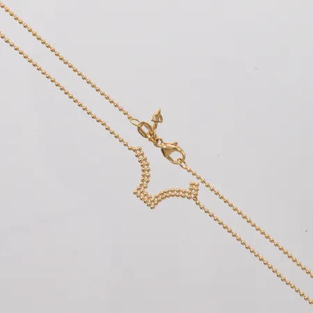 Collier längd 41,5cm, defekt, 18K Vikt: 3,5 g