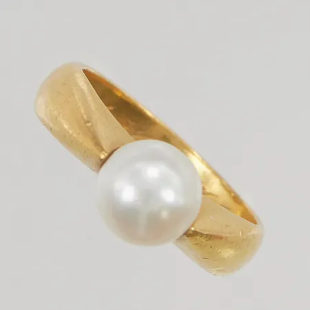 Ring stl:16¼ odlad pärla ca 7mm 23K 6,7g.
