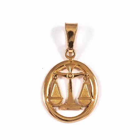 Hänge stjärntecknet Vågen 13x32mm, 18K 0,9g. 