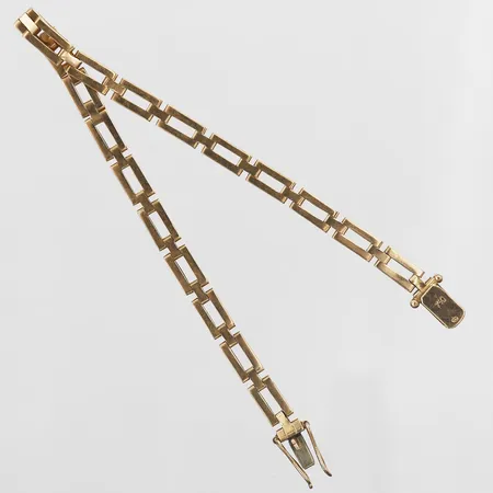 Armband längd 18,5cm, bredd 4mm, 18K Vikt: 9,2 g