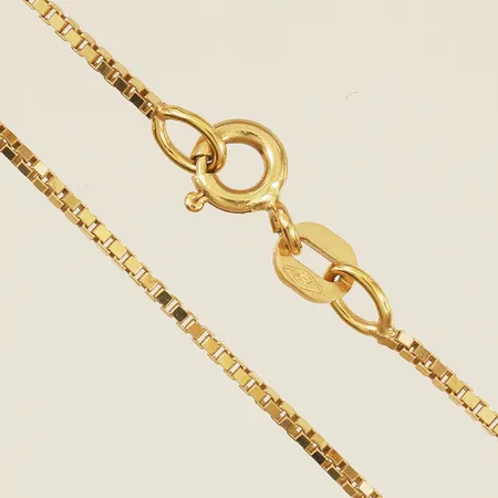 Kedja Venezia 40cm bredd 1mm 18K Vikt: 3,5 g