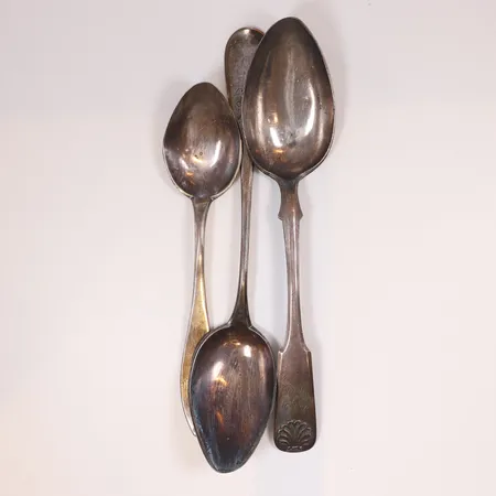 3 Skedar, längd 17-20cm, bredd 3-25mm, silver, Vikt: 129,2 g