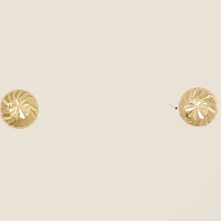 Ett par örhängen utan lås Ø4mm 18K Vikt: 0,3 g