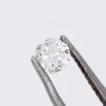 Lös diamant ca 1 x 0,37ct TCr-Cr/P äldre slipning kapad kulett  Vikt: 0 g