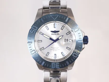 Herrur Invicta Professional, 660-200M, Quartz, stållänk, extra länkbitar, box, batteribyte