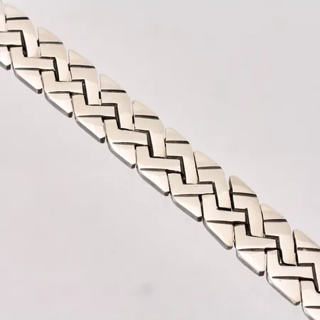 Armband 20,5cm, Korridor bredd 11,3mm, silver 925/1000, 59,13g.