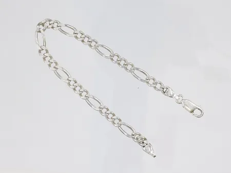 Armband Figaro 19,5cm, bredd 5mm, 925/1000 silver Vikt: 9,7 g