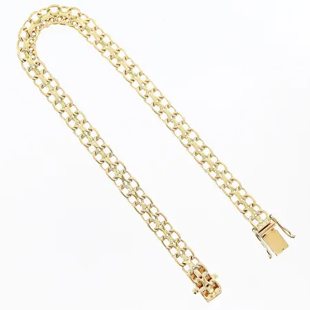 Armband X-länk längd 18,5cm, bredd 5mm, 18K Vikt: 9,2 g