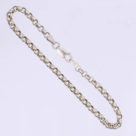 Armband ärtlänk 19cm bredd 4mm silver 925/1000 Vikt: 6,1 g
