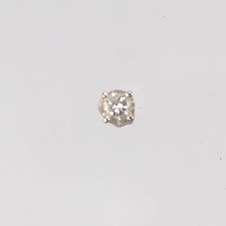 Örhänge diamant ca 0,12ct 3,2mm ytligt nagg, 18K 0,2g.