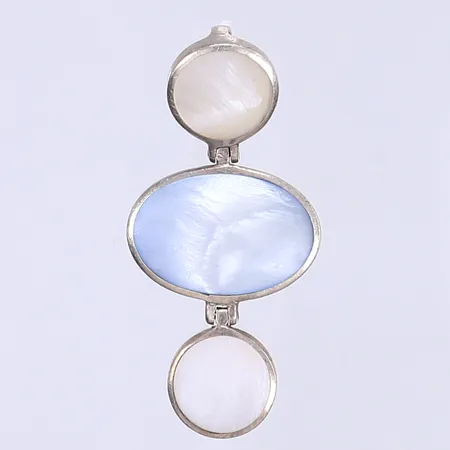 Hänge med pärlemor 46x21mm silver 925/1000 Vikt: 7,6 g