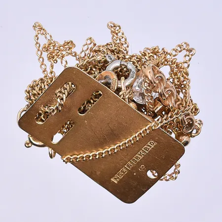 Diverse guld, 18K. Vikt: 17,4 g