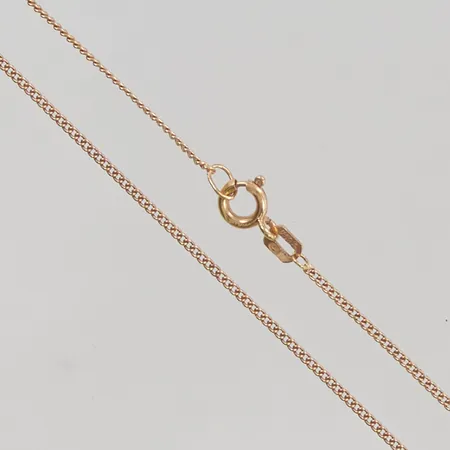 Kedja pansar 50cm bredd 1mm 18K 2,4g.